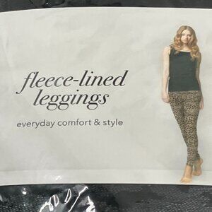 Women's Black Camo Fleece Lined Leggings